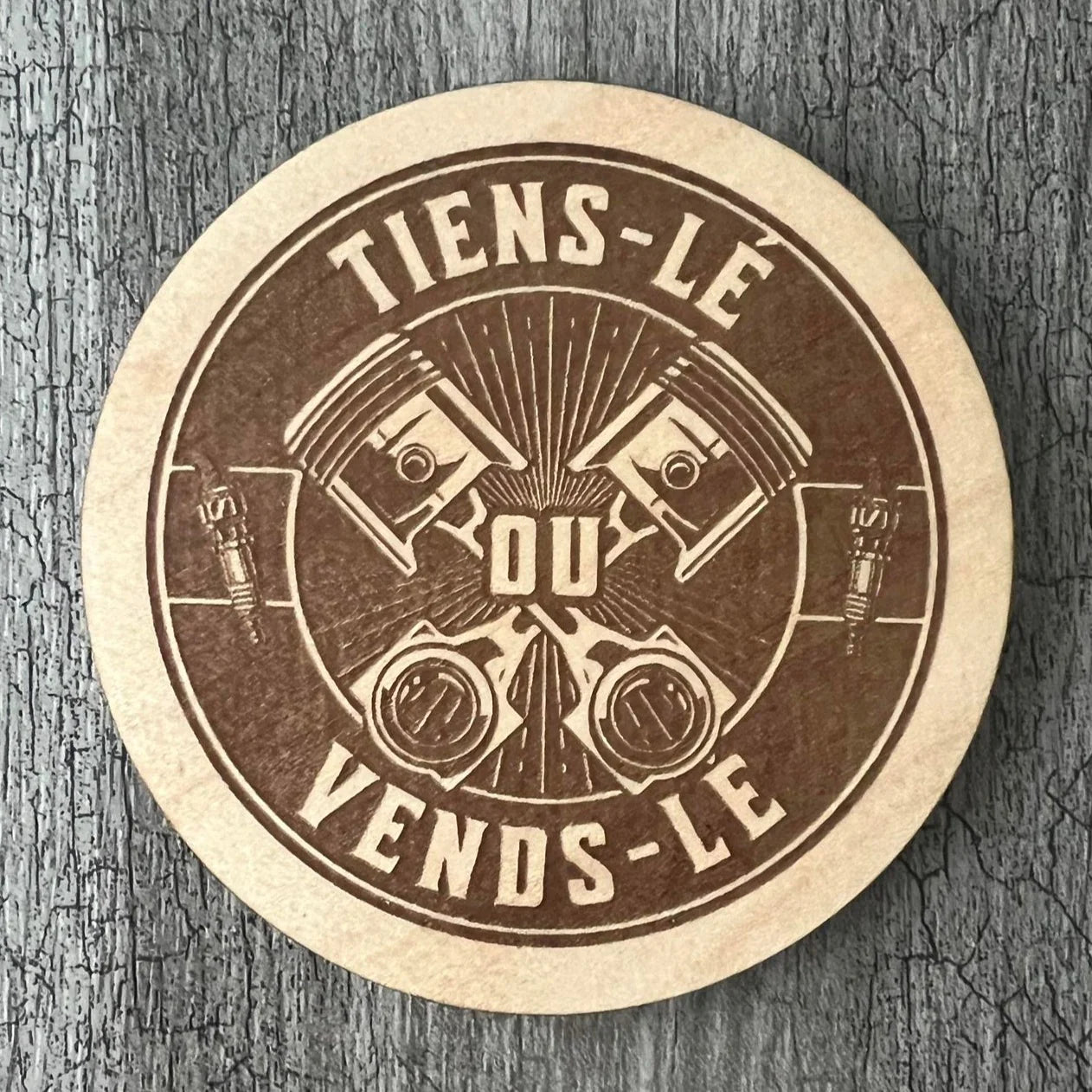 Sous-verres "Tiens-lé ou vends-lé"