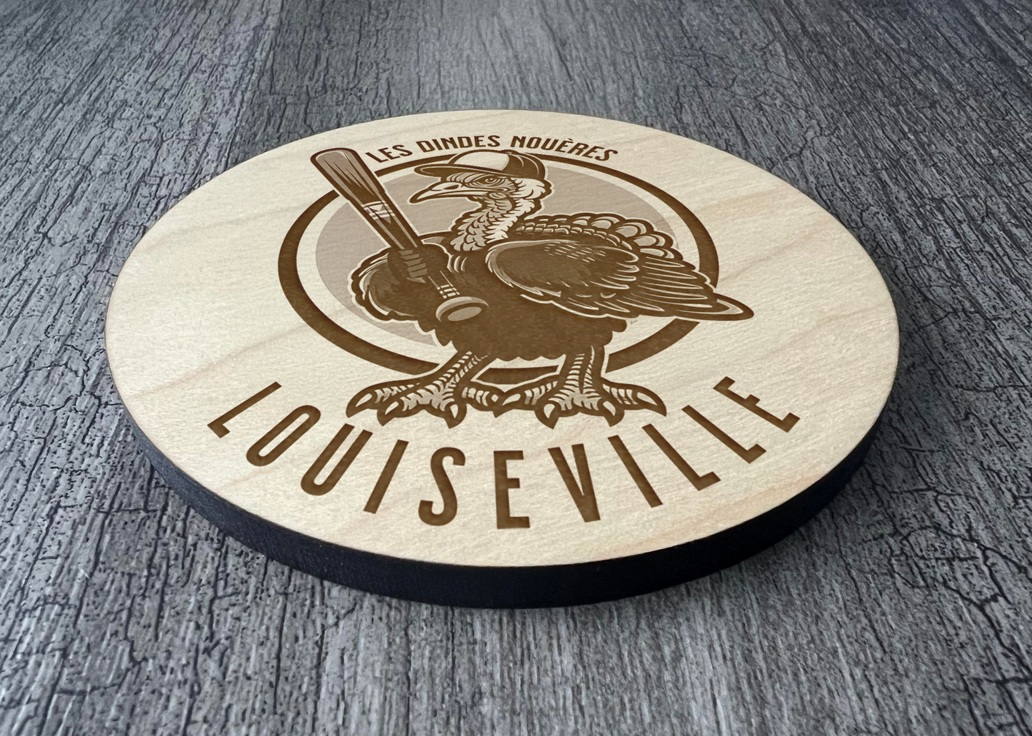 Un Sous-verres - Louiseville "Les dindes nouères"