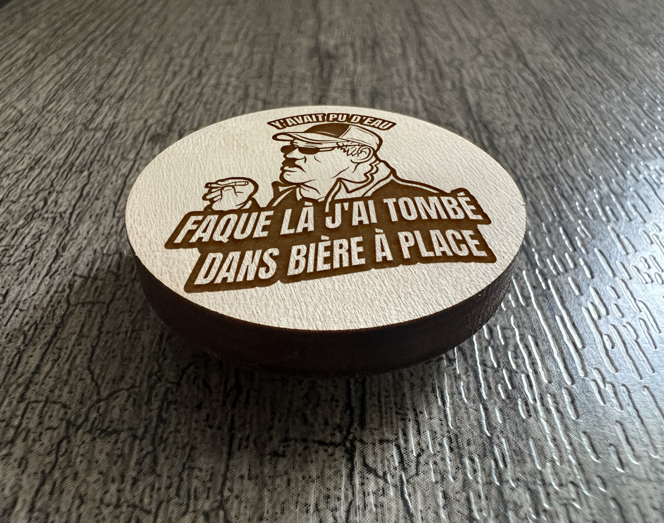 Un Aimant "Tomber dans bière"