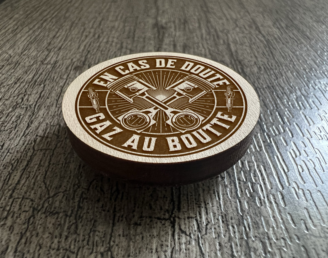 Un Aimant "En cas de doute gaz au boutte"