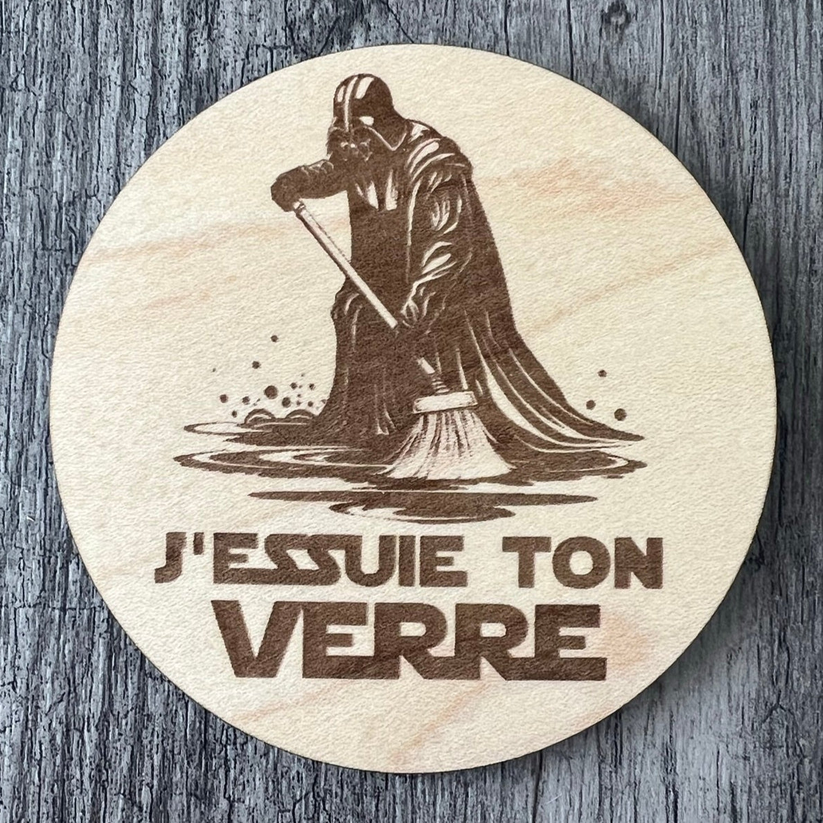 Sous-verres "J'essuie ton verre"