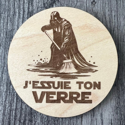 Sous-verres "J'essuie ton verre"
