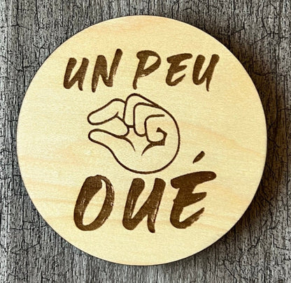 Sous-verres "Un peu Oué"