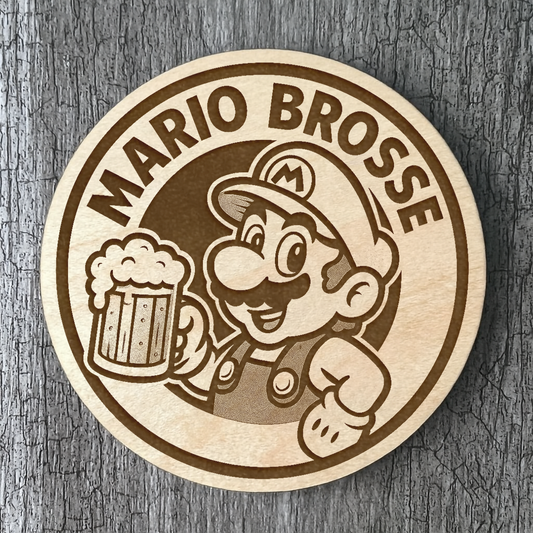 Un Sous-verres "Mario Brosse"
