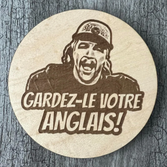 Sous-verres "Gardez-le votre anglais"