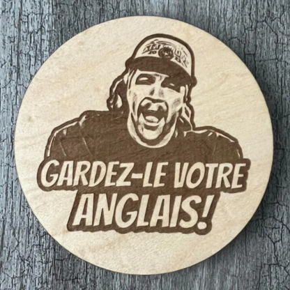 Sous-verres "Gardez-le votre anglais"