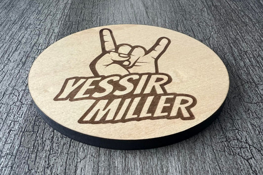 Sous-verres "Yessir Miller"