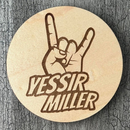 Sous-verres "Yessir Miller"