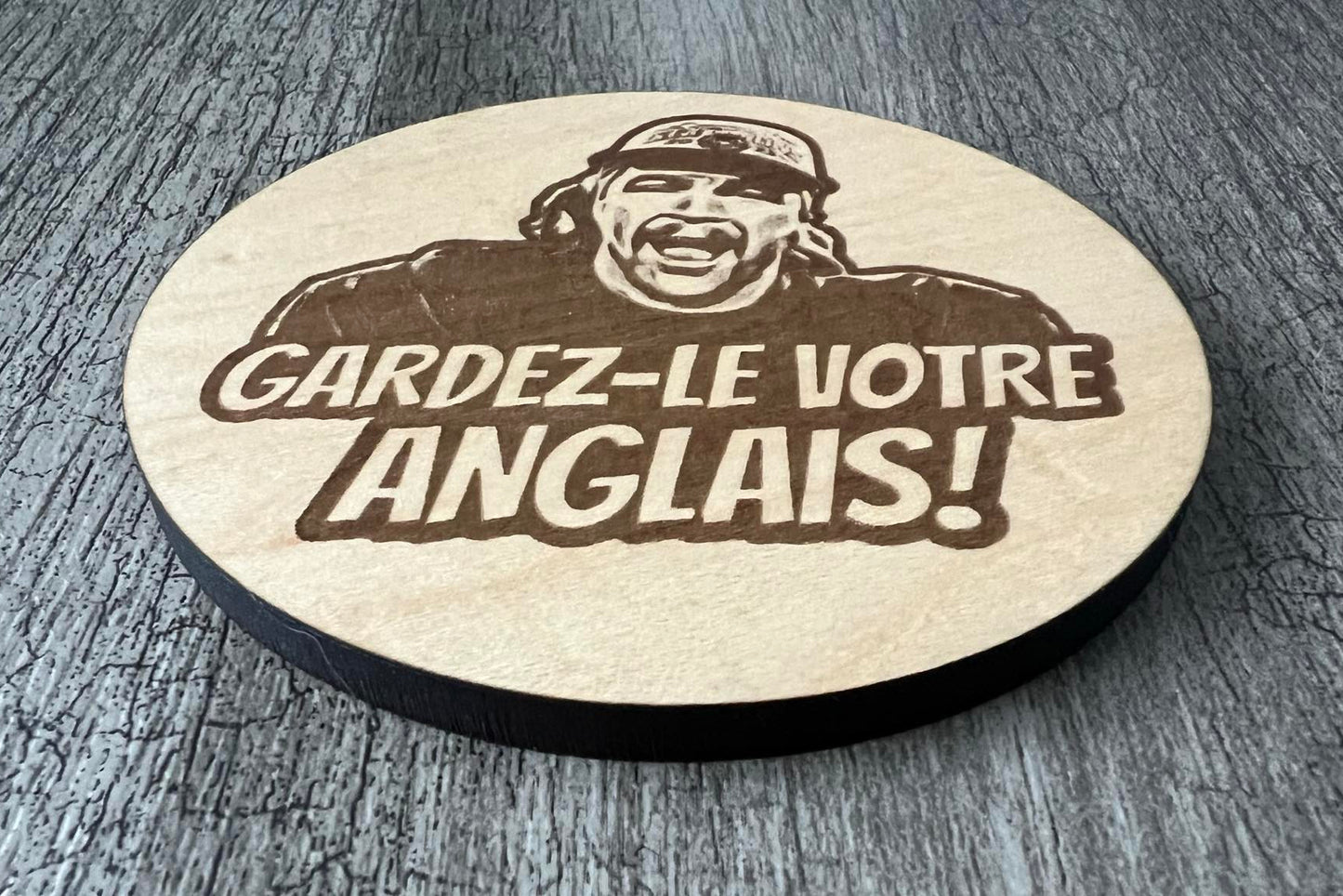 Sous-verres "Gardez-le votre anglais"