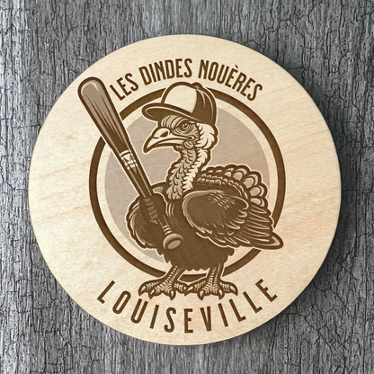 Un Sous-verres - Louiseville "Les dindes nouères"