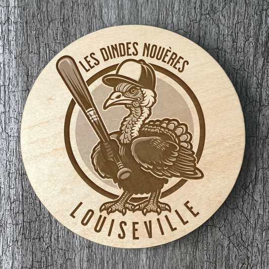 Un Sous-verres - Louiseville "Les dindes nouères"