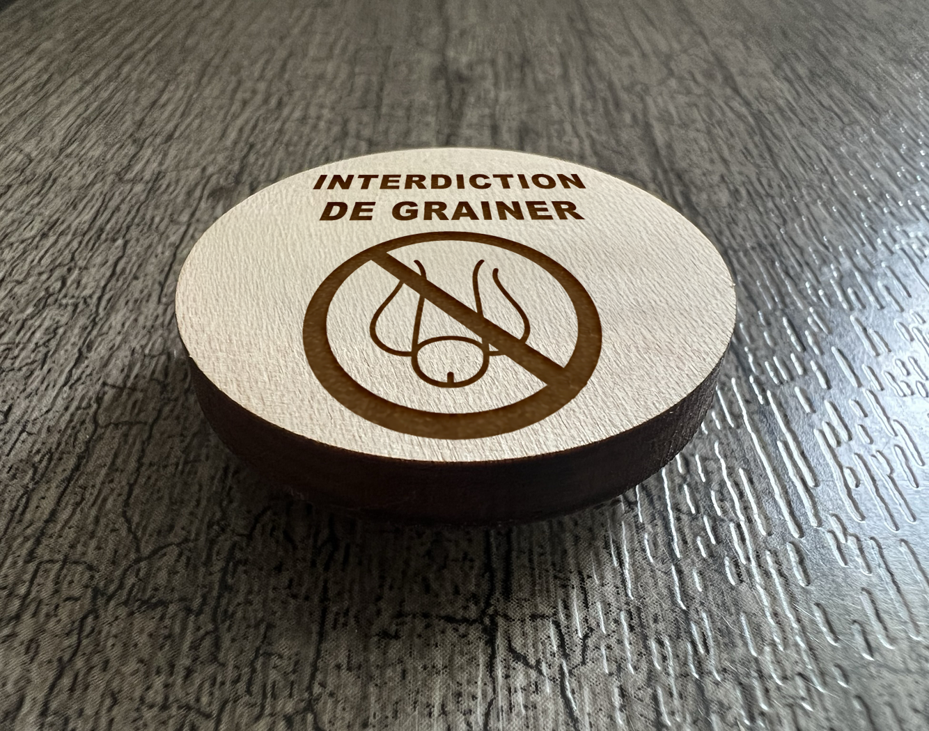 Un Aimant "Interdiction de grainer"
