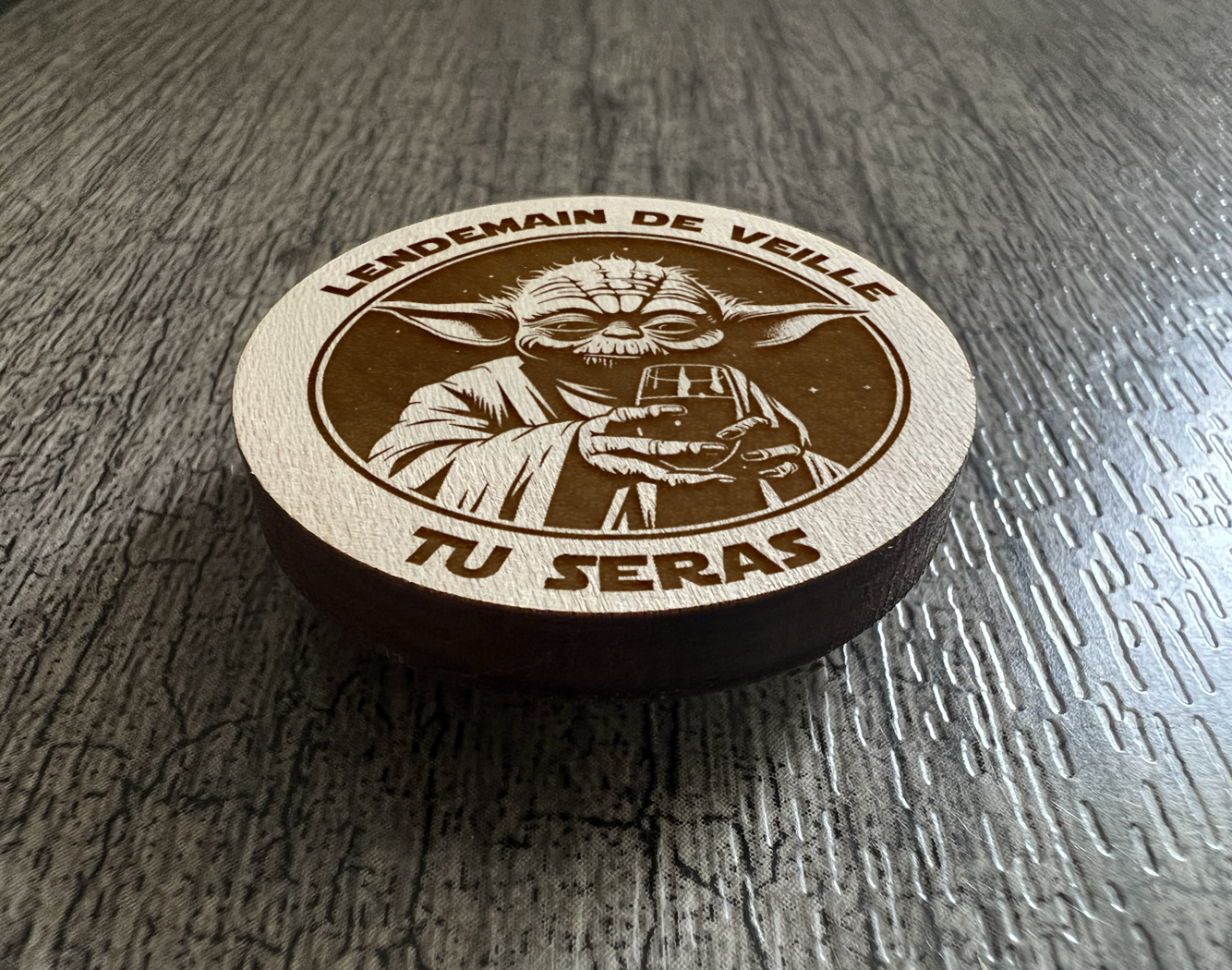 Un Aimant "Lendemain de veille tu seras"