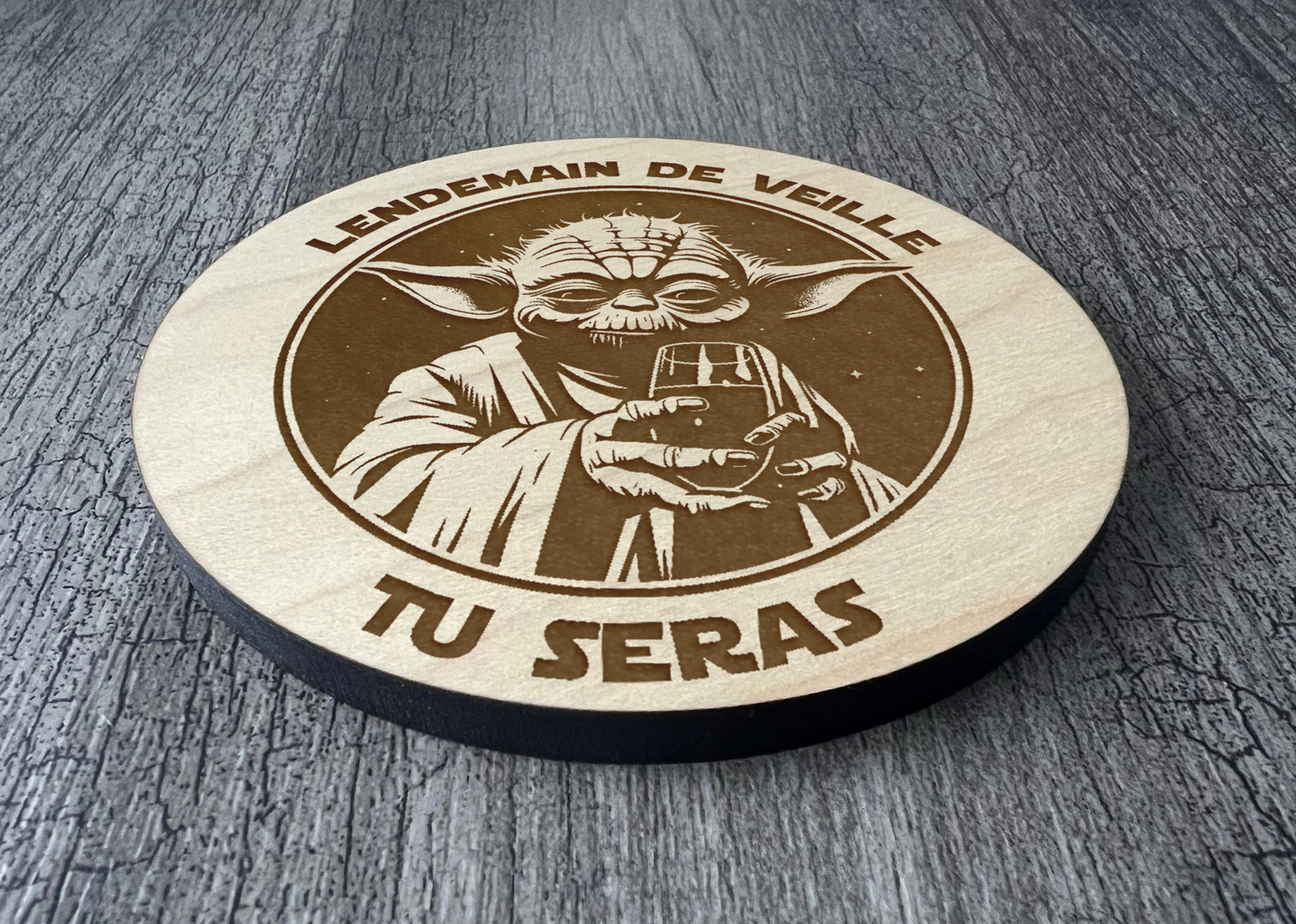 Un Sous-verres "Lendemain de veille tu seras"