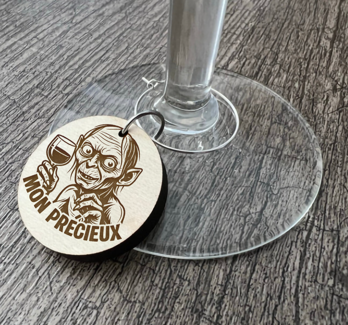 Un identificateur à coupe de vin "Mon précieux" (Copie)