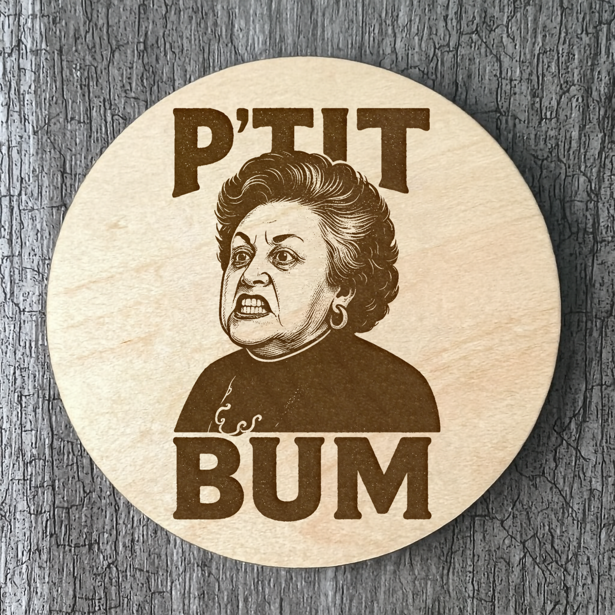 Un Sous-verres - Yolande Ouellet - "P'tit Bum"