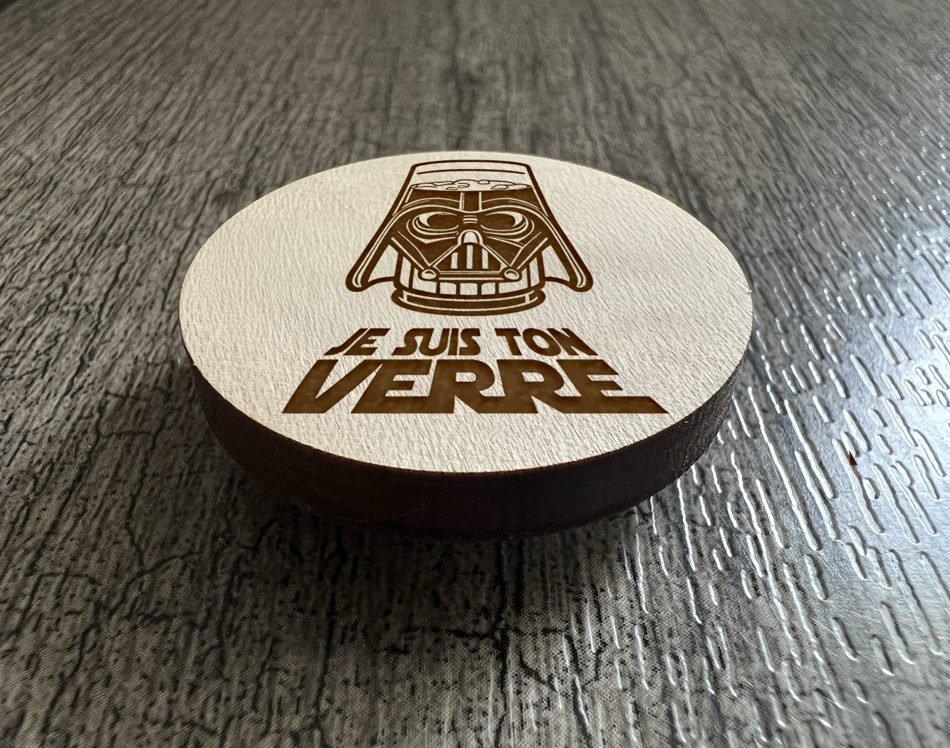 Un Aimant "Je suis ton verre"